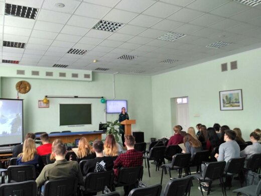 Встреча студентов Могилевского филиала БИП с представителями МЧС  22.02.2018